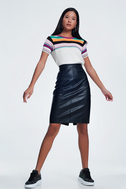 Tammy Scott Faux Pencil Skirt