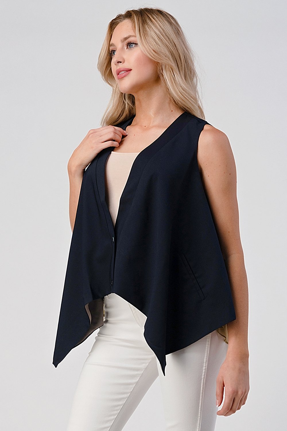 Lennox Layered Button Vest