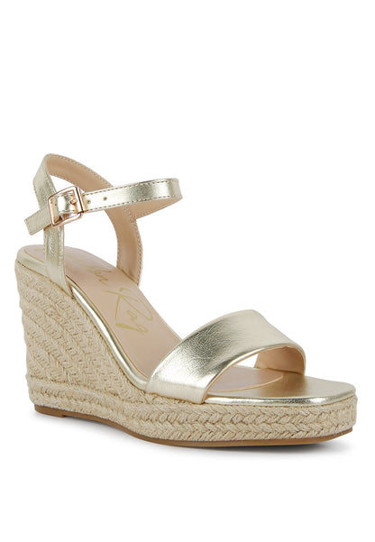 Lisa Augie Woven Wedge Sandals