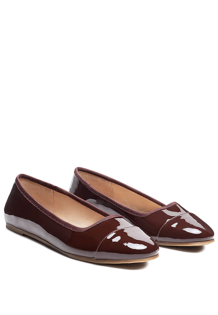 Camella Round Toe Ballerina Flats