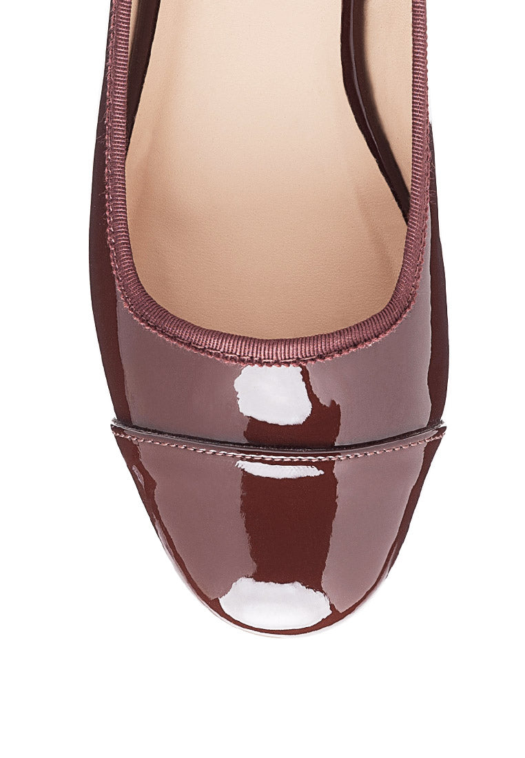 Camella Round Toe Ballerina Flats