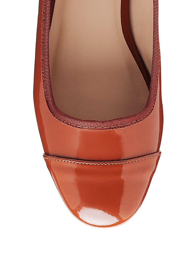 Camella Round Toe Ballerina Flats