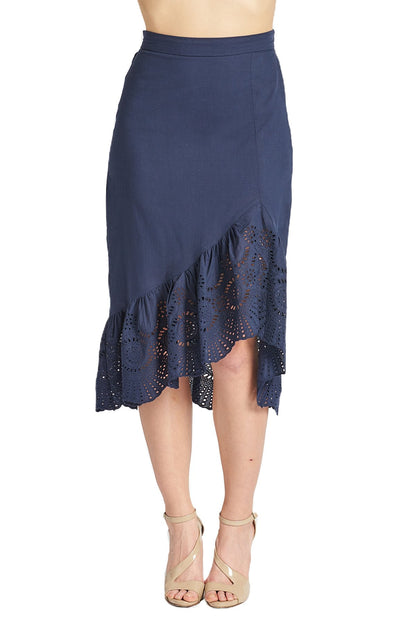 Aspen Summer Asymmetric Hi-Lo Skirt