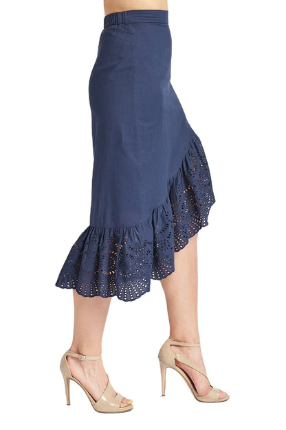 Aspen Summer Asymmetric Hi-Lo Skirt