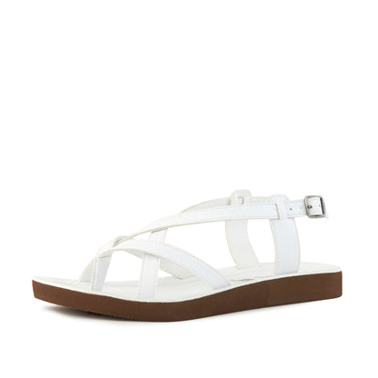 Pear Bernardo Sandal in White