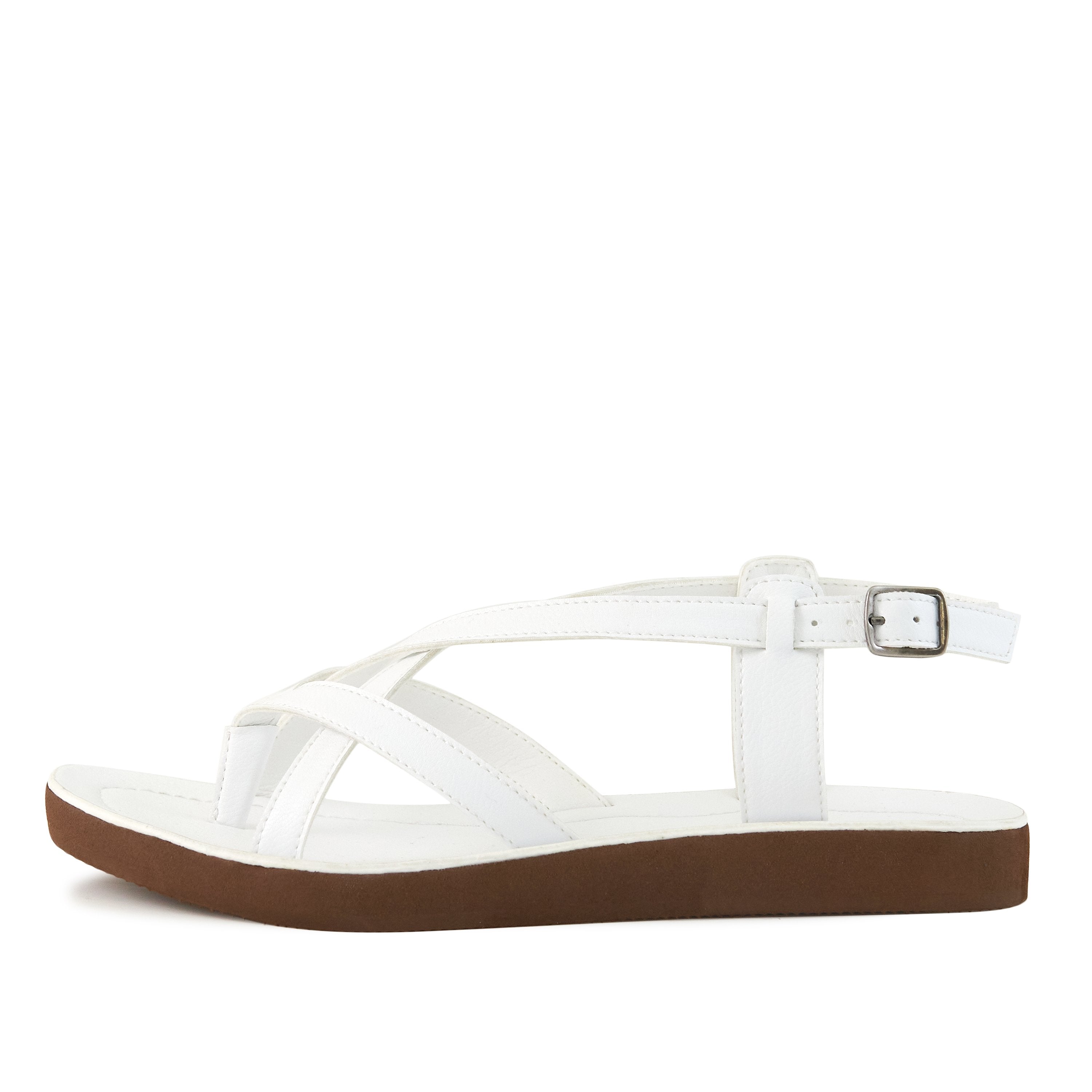Pear Bernardo Sandal in White