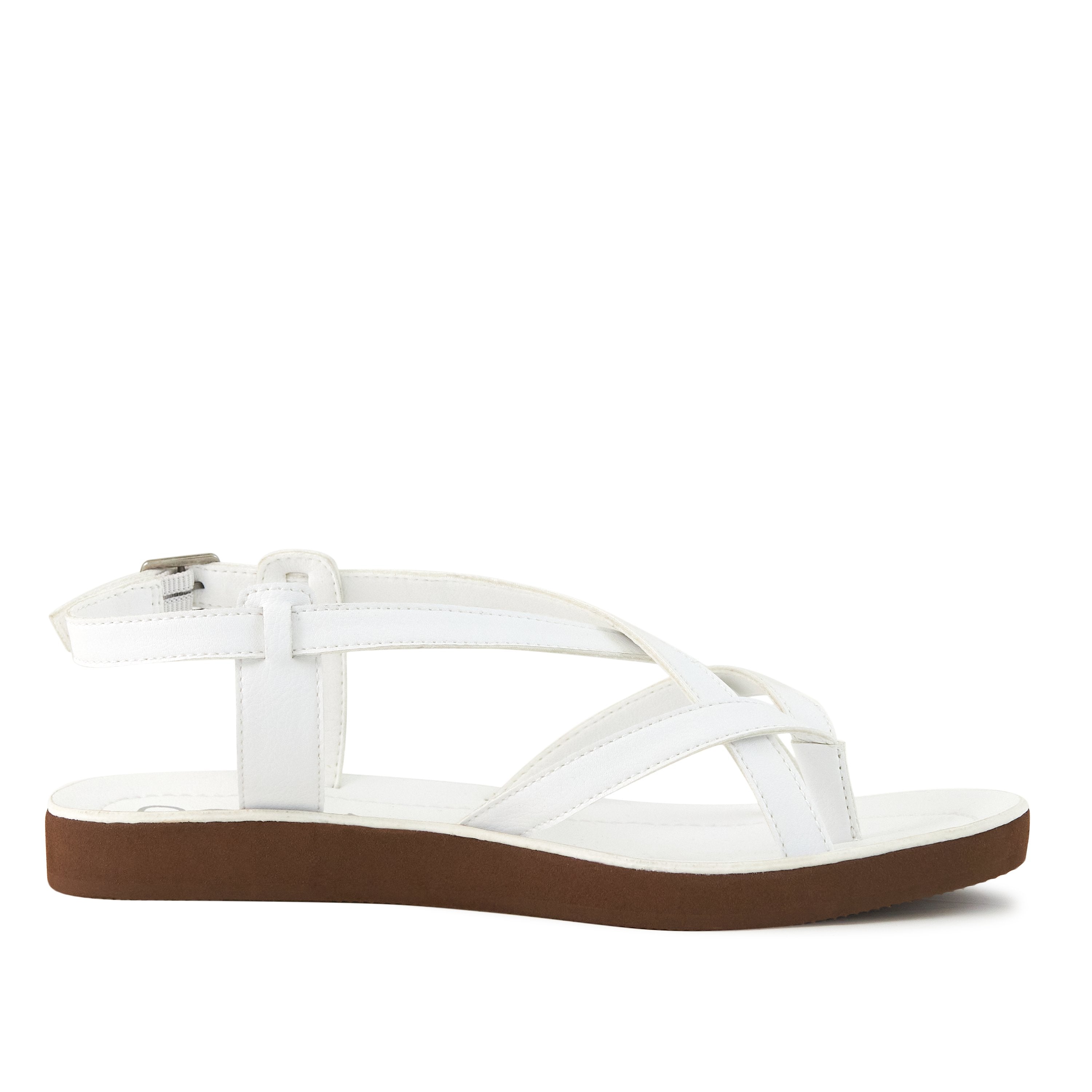 Pear Bernardo Sandal in White