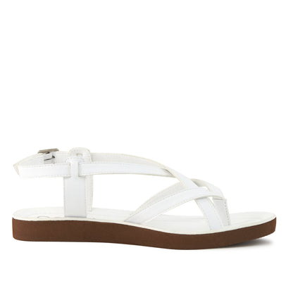 Pear Bernardo Sandal in White
