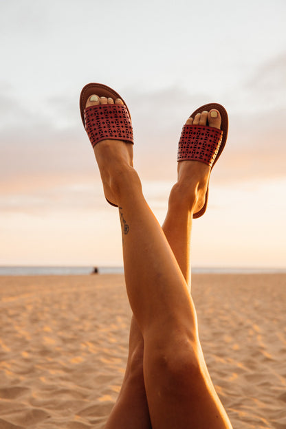 Pear Biarritz Sandals in Brown