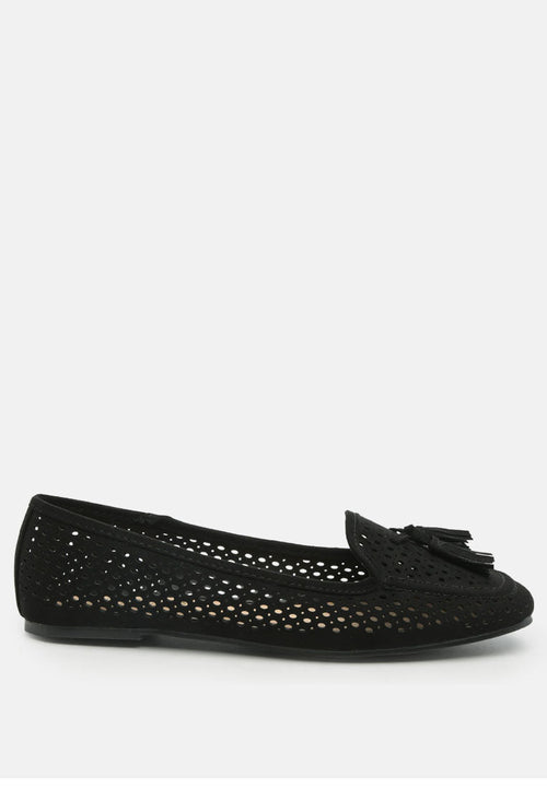 Ruby Nest Perforated Microfiber Loafer