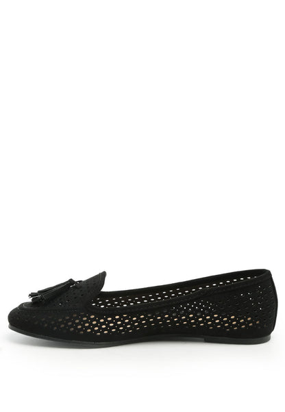 Ruby Nest Perforated Microfiber Loafer