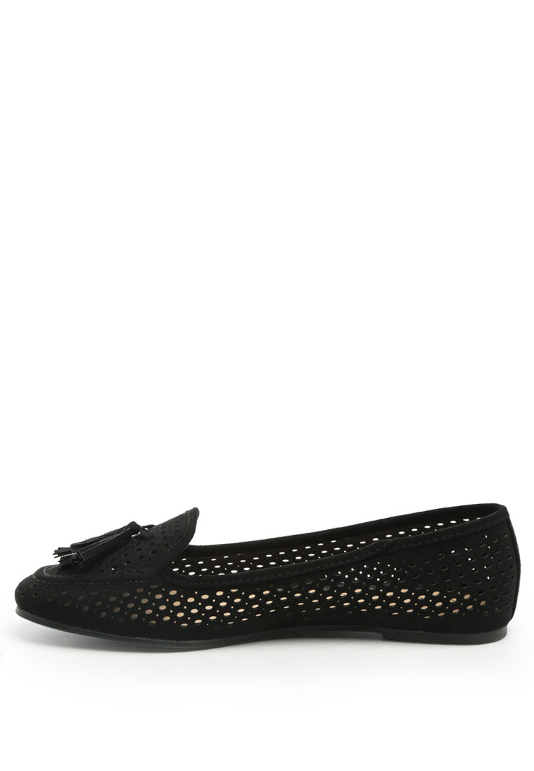 Ruby Nest Perforated Microfiber Loafer