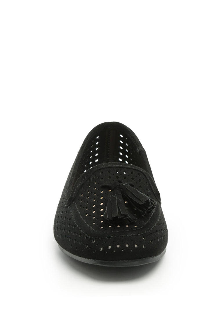 Ruby Nest Perforated Microfiber Loafer