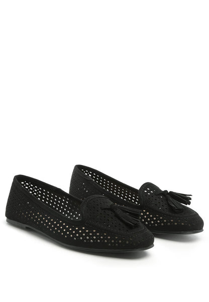 Ruby Nest Perforated Microfiber Loafer