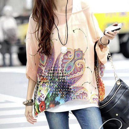 Sloan Paisley Chiffon Top