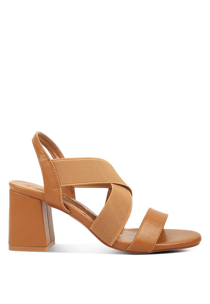 Fresca Summer Straps Block Heel Sandals