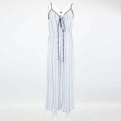 Hera Vee Front Tie Jumpsuit