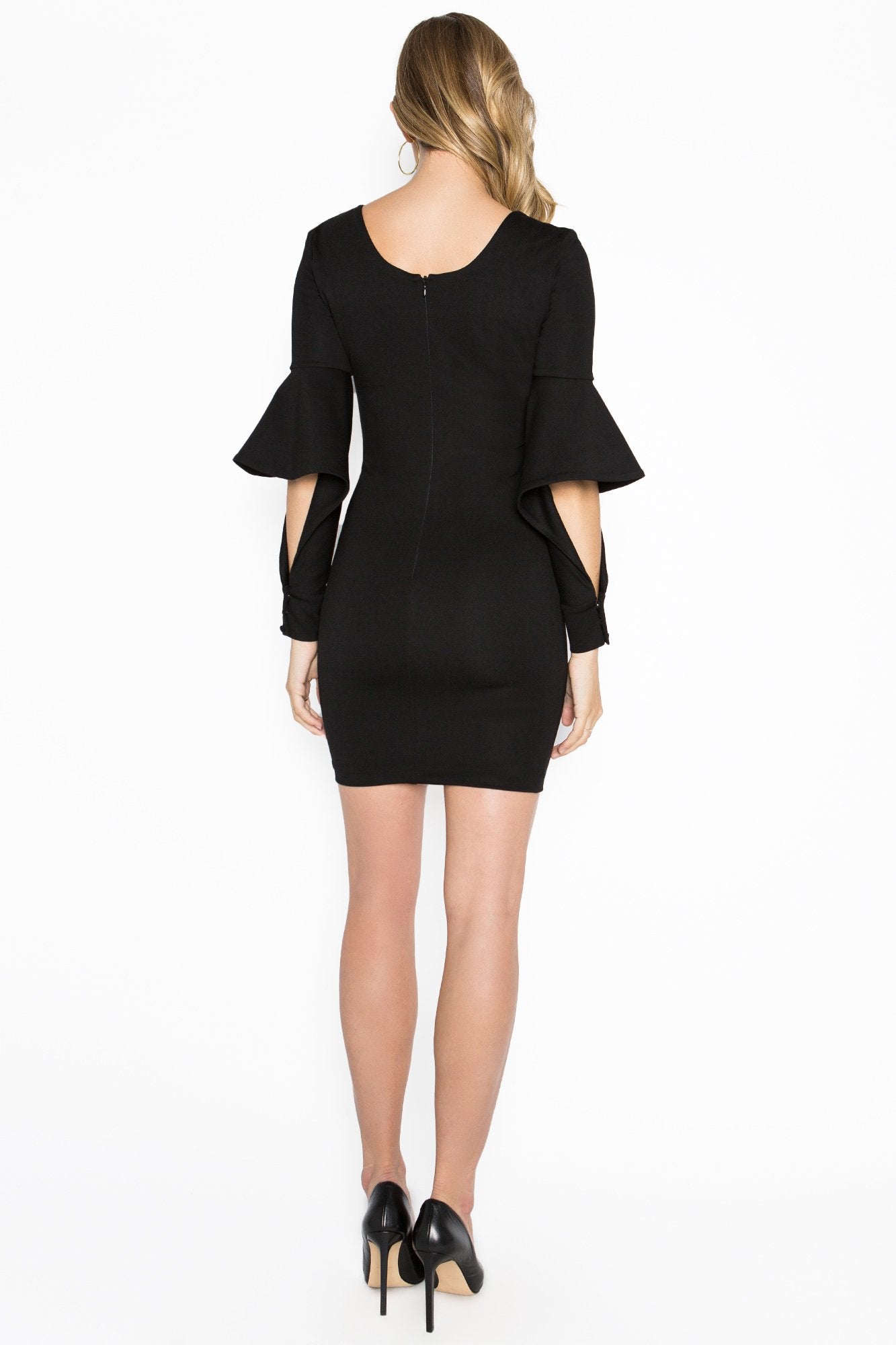 Jayla Mini Dress With Novelty Cuffed Bell