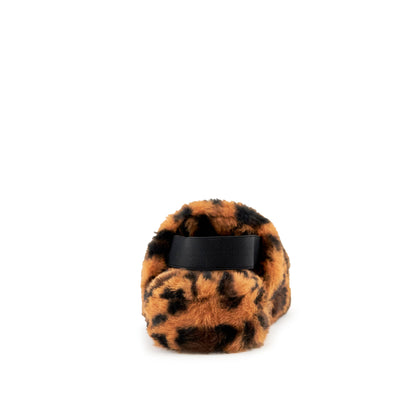 Lisbon Faux Leopard Fur Slipper