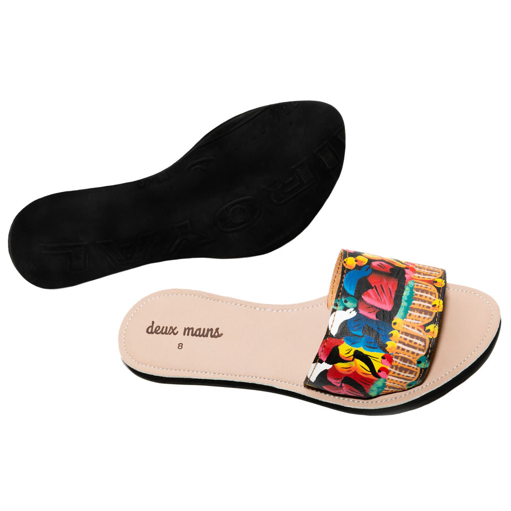 Jade Hand Painted Sandal