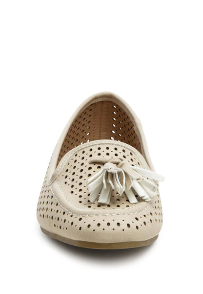 Ruby Nest Perforated Microfiber Loafer