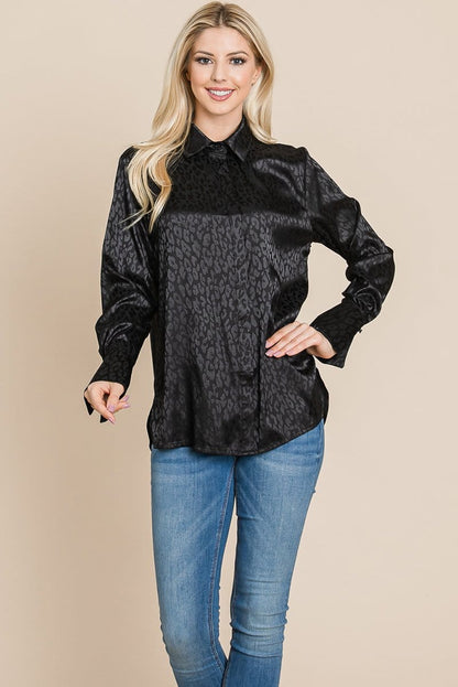 GIA Satin Animal Blouse