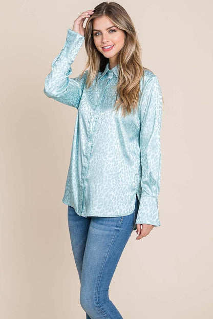 GIA Satin Animal Blouse