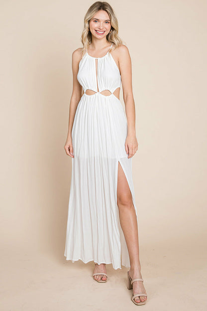 Solara Cutout Halter Maxi Dress