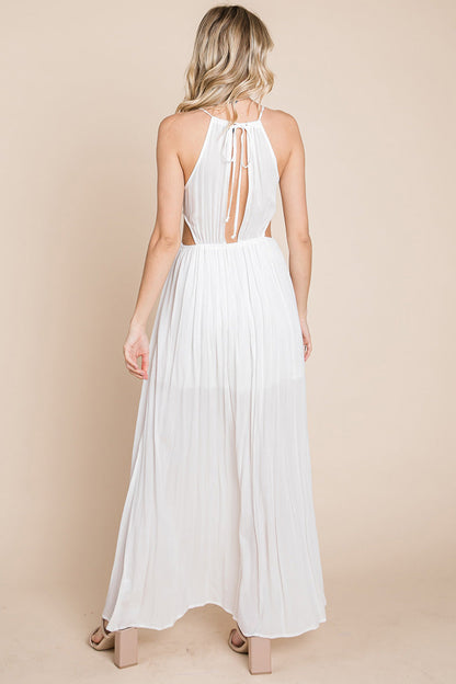 Solara Cutout Halter Maxi Dress