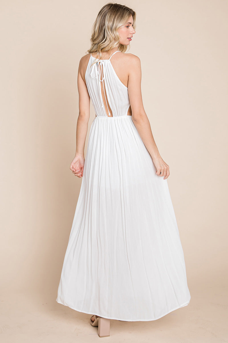 Solara Cutout Halter Maxi Dress