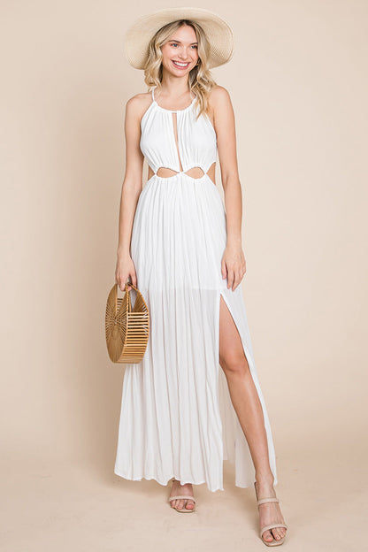 Solara Cutout Halter Maxi Dress