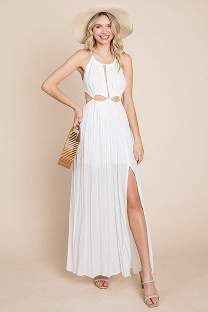 Solara Cutout Halter Maxi Dress