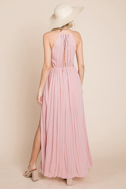Solara Cutout Halter Maxi Dress