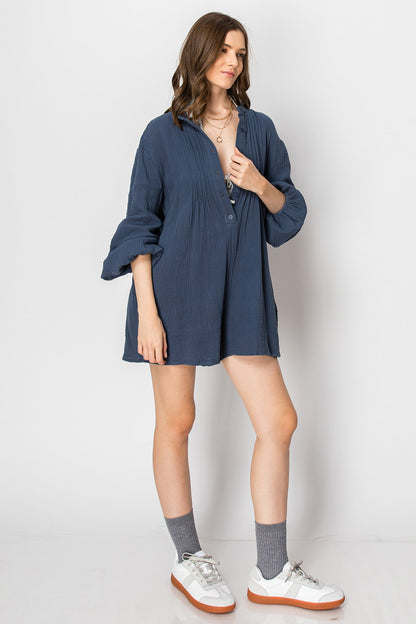 Amelia Harper Long Sleeve Romper