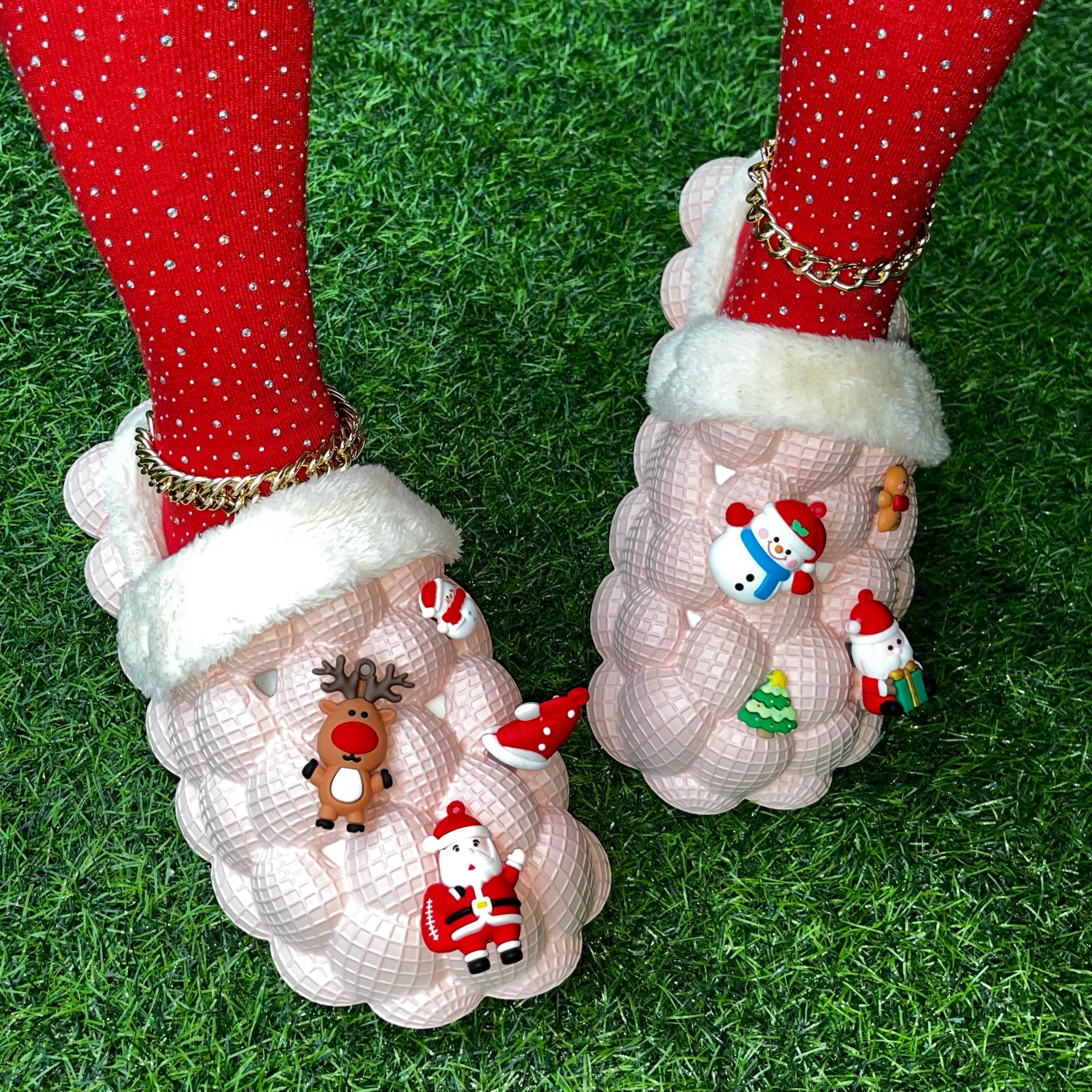 Bubble Christmas Slides (Multiple Color Options)