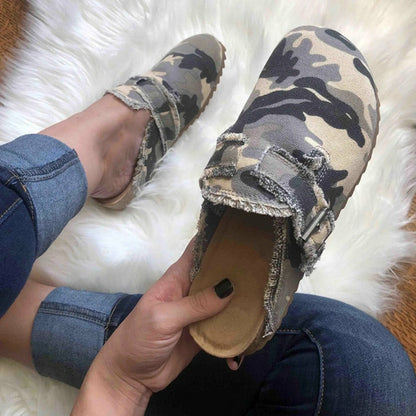 Lucy Mao Canvas Loafer Vintage Clogs