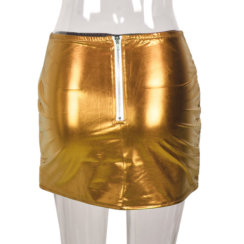 Cici Esteban Sheen Puffer Skirt