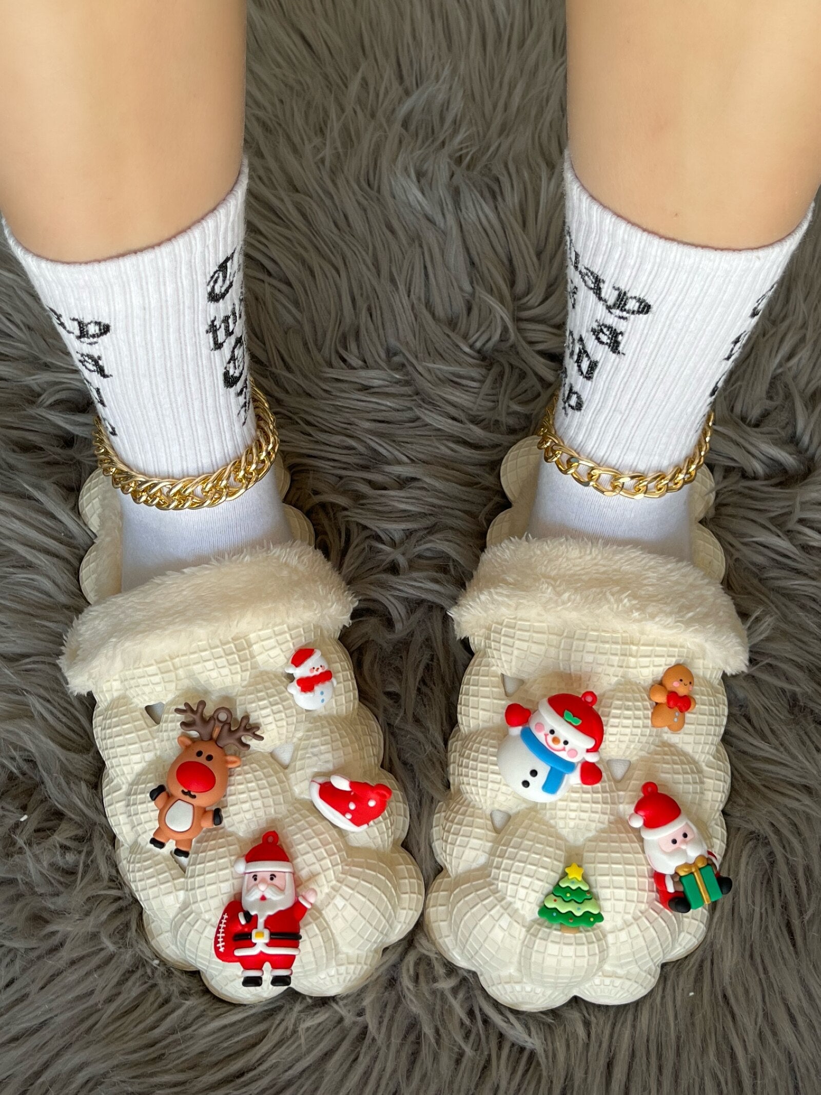 Bubble Christmas Slides (Apricot)