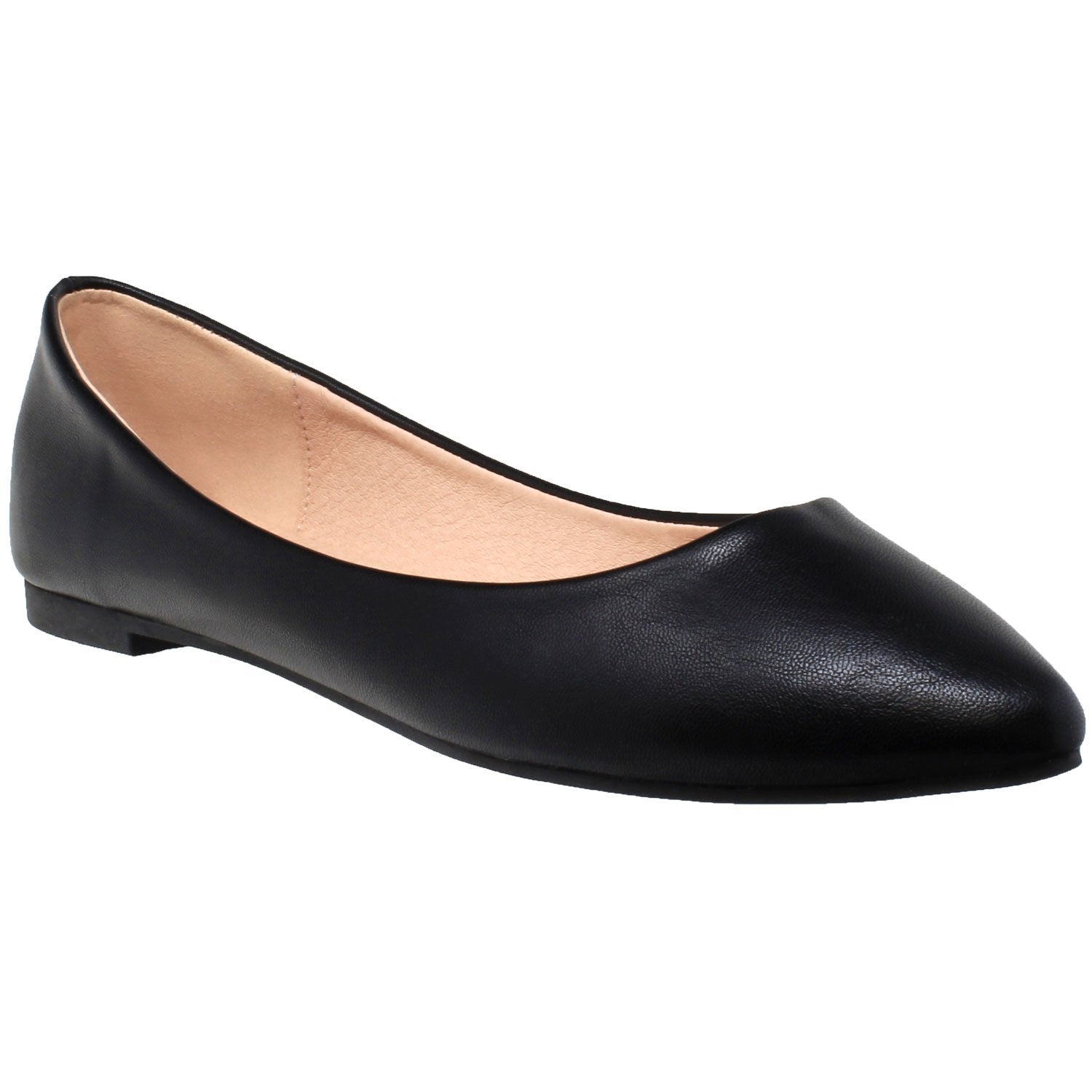 Gaia Patent Leather Pointed Toe Ballet Flat