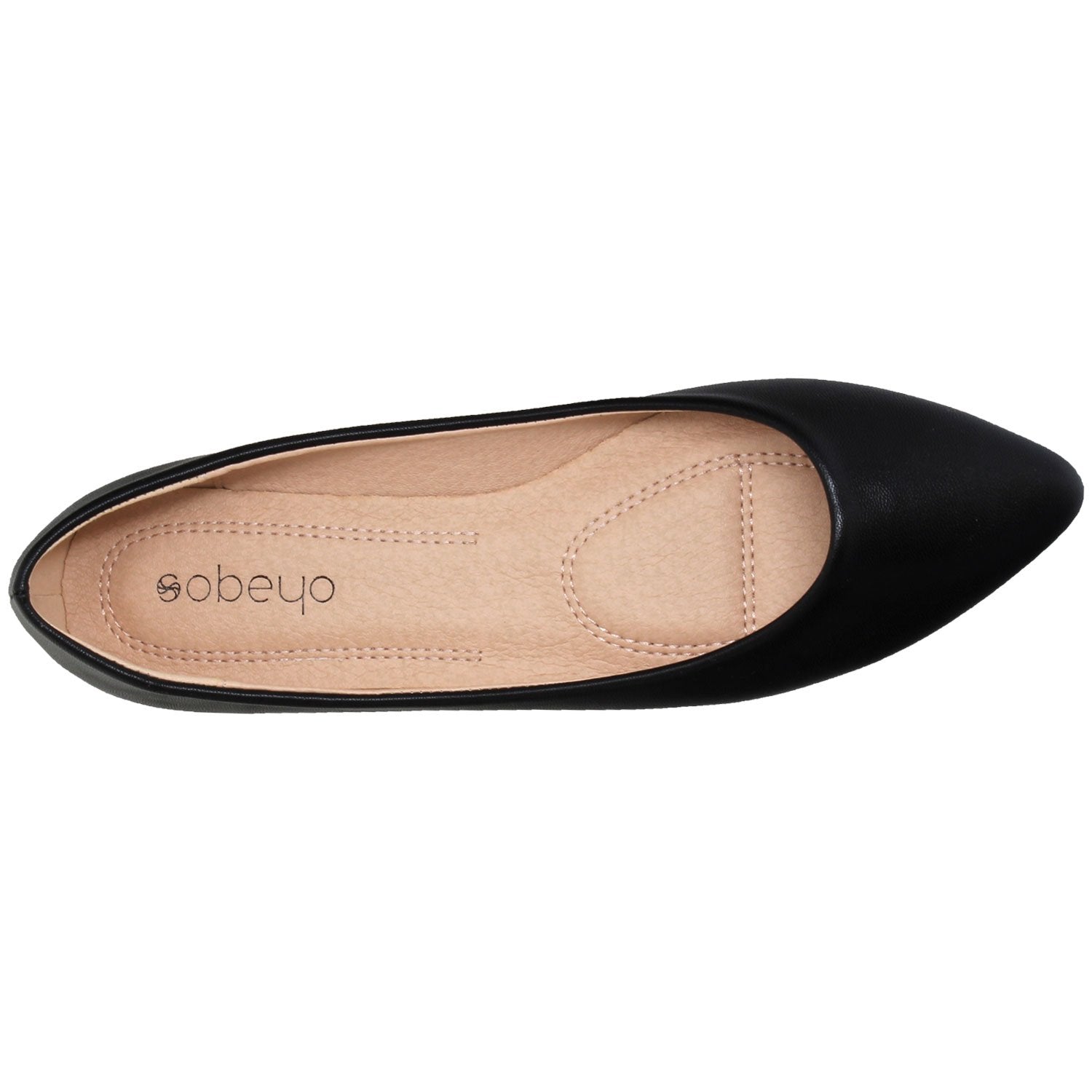 Gaia Patent Leather Pointed Toe Ballet Flat