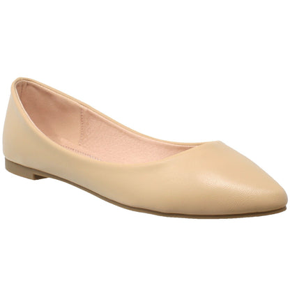 Gaia Patent Leather Pointed Toe Ballet Flat