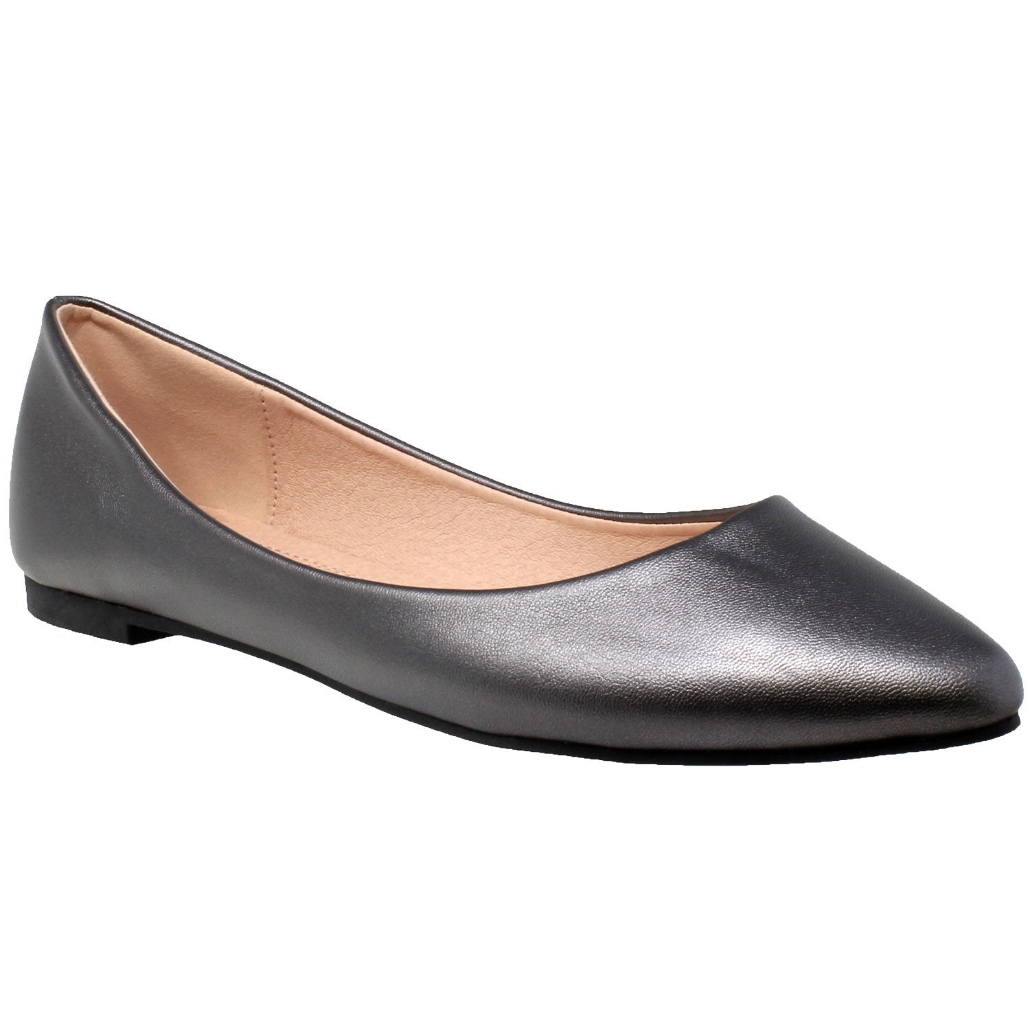 Gaia Patent Leather Pointed Toe Ballet Flat
