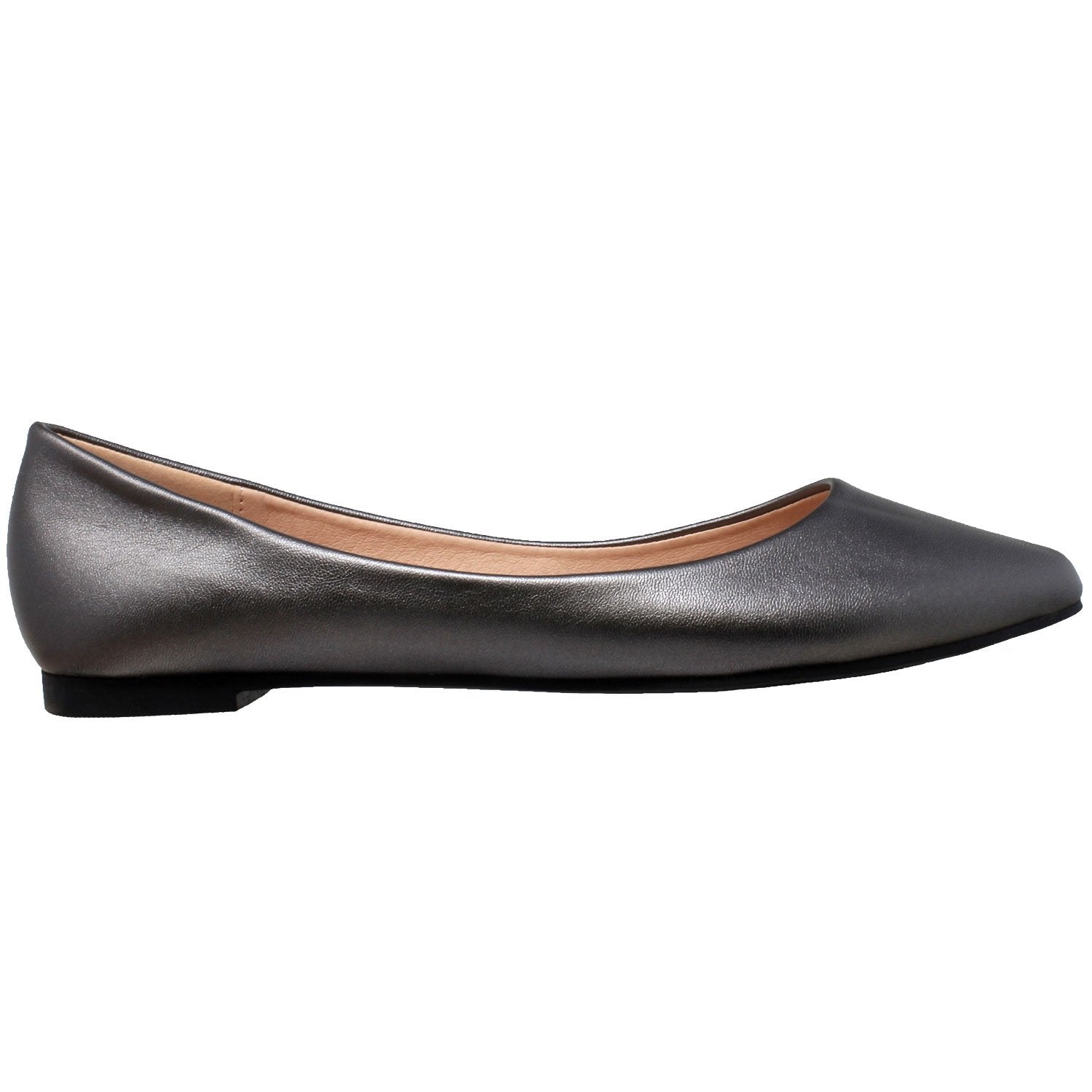 Gaia Patent Leather Pointed Toe Ballet Flat