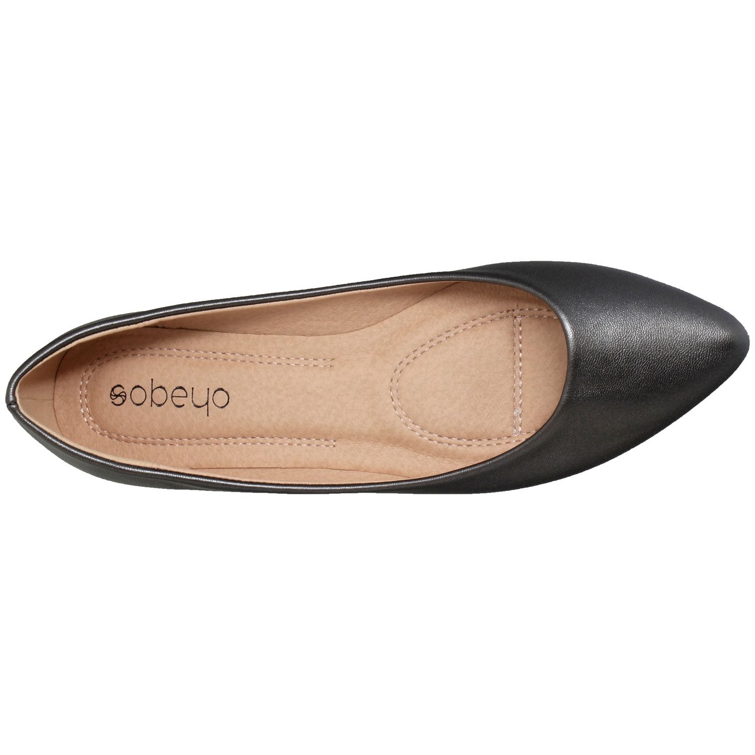 Gaia Patent Leather Pointed Toe Ballet Flat