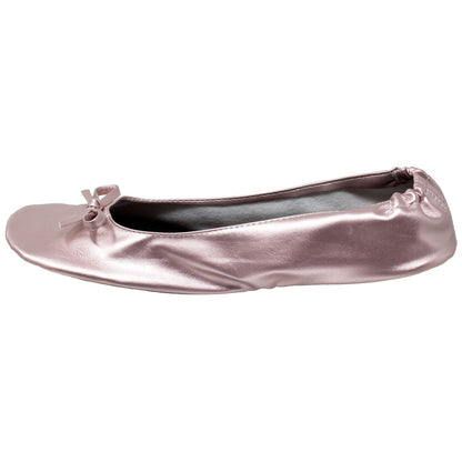 Gaia Ballet Flats Women's with Travel Pouch Rose Gold