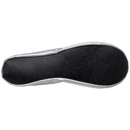 Gaia Ballet Flats Women's with Travel Pouch in Silver