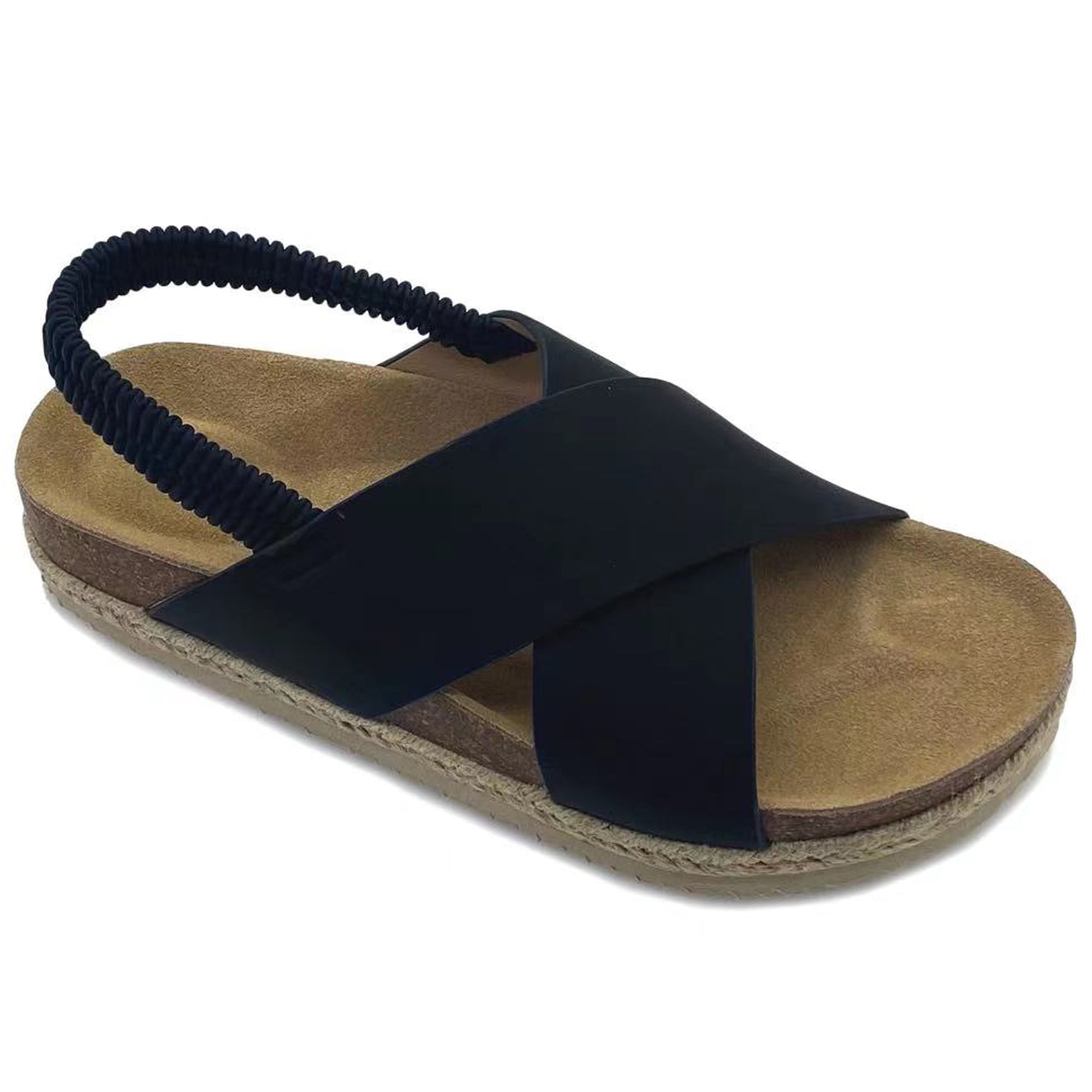 Gaia Classic Criss Cross Platform Espadrille Sandals