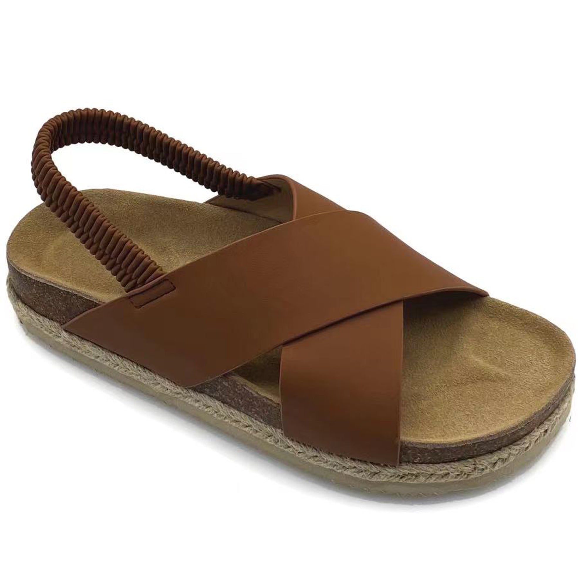 Gaia Classic Criss Cross Platform Espadrille Sandals