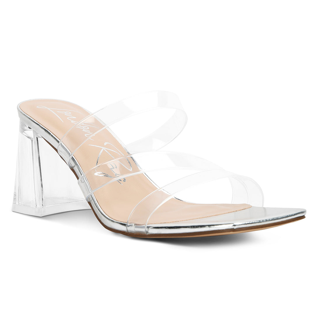 Chartz Multiple Straps Clear Heels