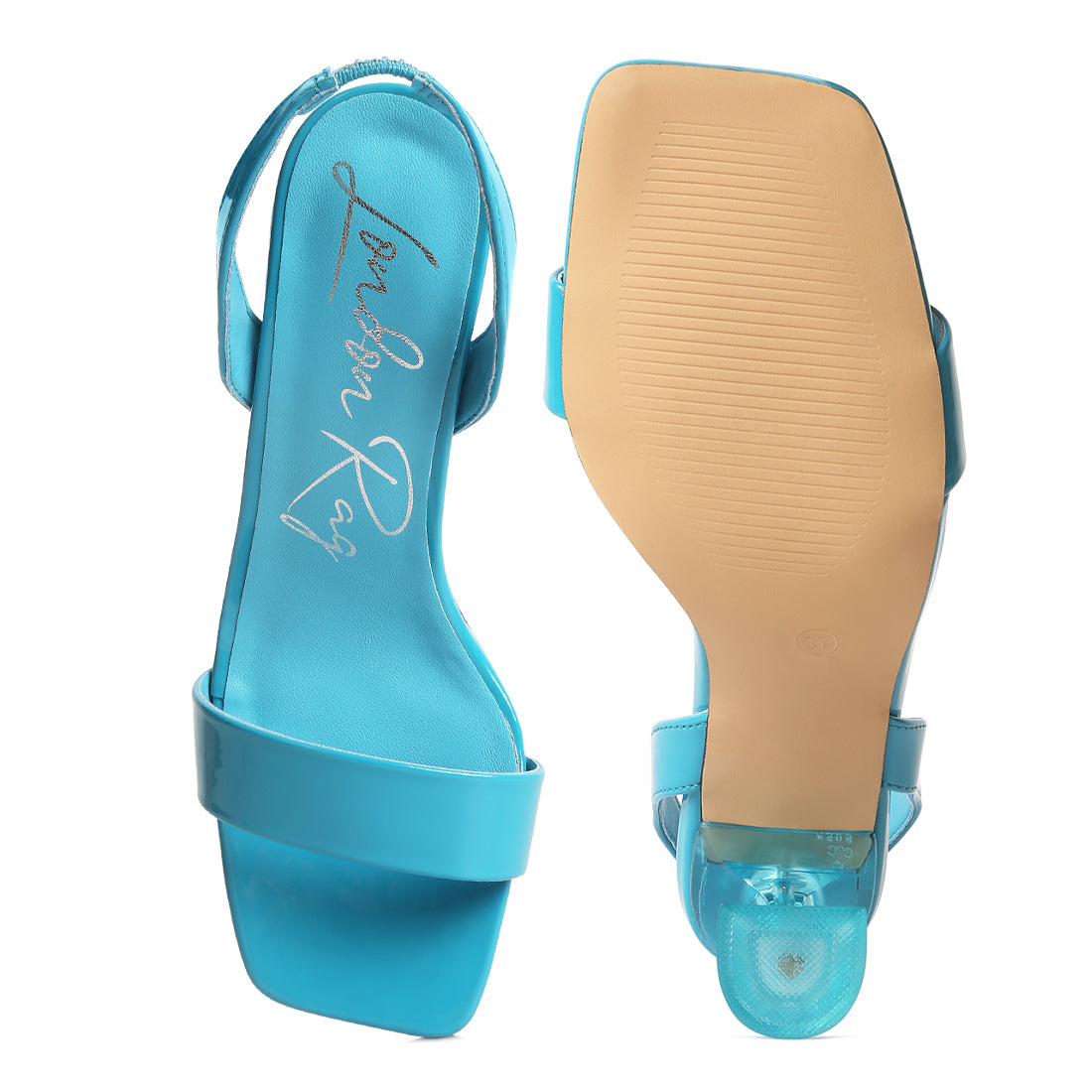 Nexus Clear Spool Heel Sandals